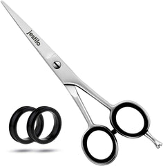 Jestilo Hairdressing Scissors UK - Professional 6” Stainless Steel Hair Cutting Scissors for Men, Women, and Children