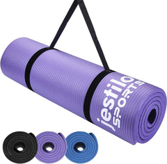 Jestilo Yoga Mat for Women and Men with Straps