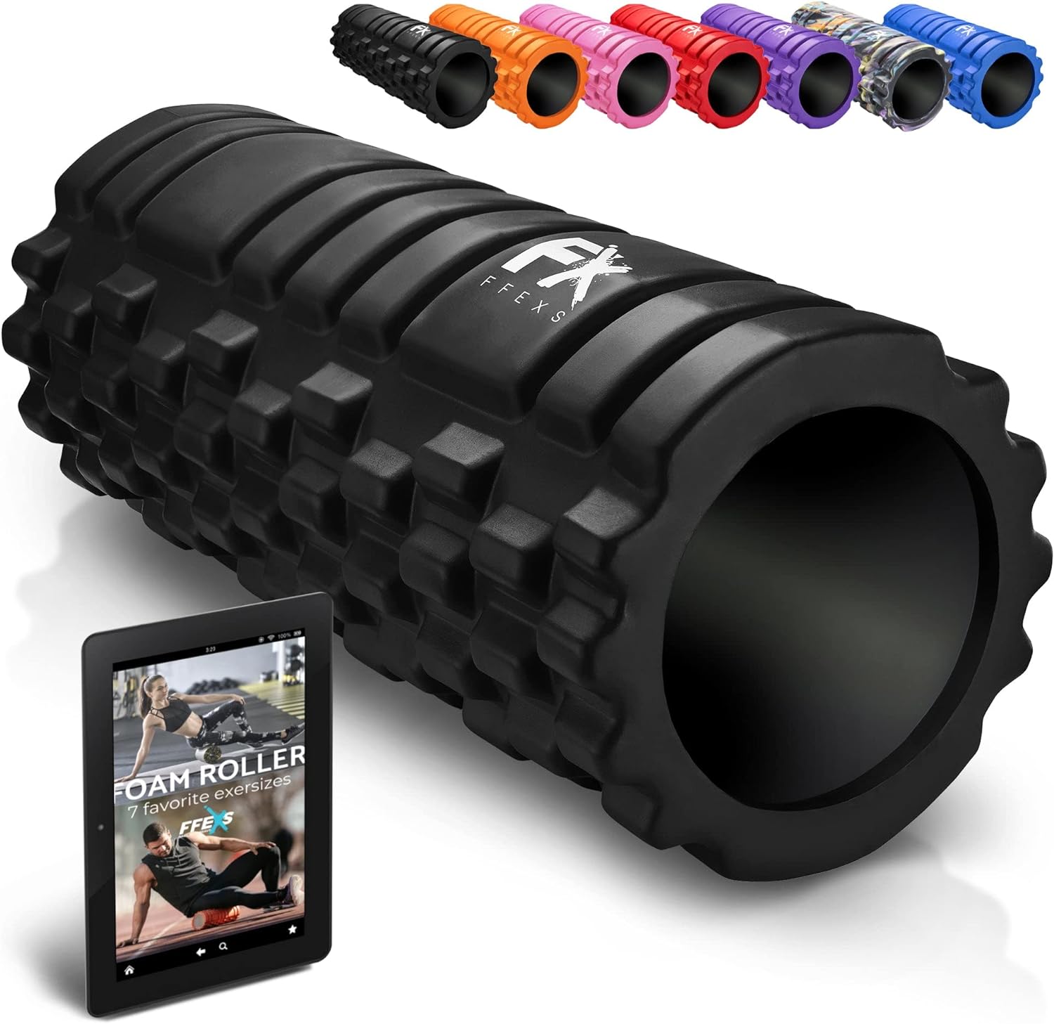 FX FFEXS Foam Roller for Deep Tissue Massage - Trigger Point Therapy