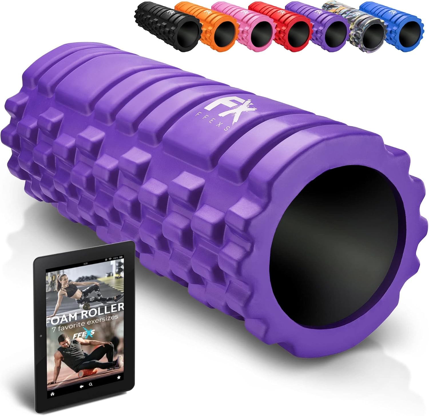 FX FFEXS Foam Roller for Deep Tissue Massage - Trigger Point Therapy