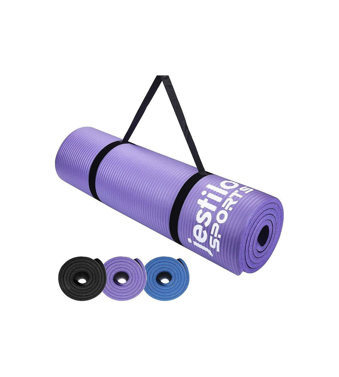 Jestilo Yoga Mat for Women and Men with Straps